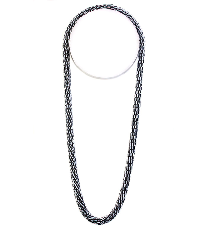 Mobiüs Torus™ Necklace - BLACK/WHITE STRIPE