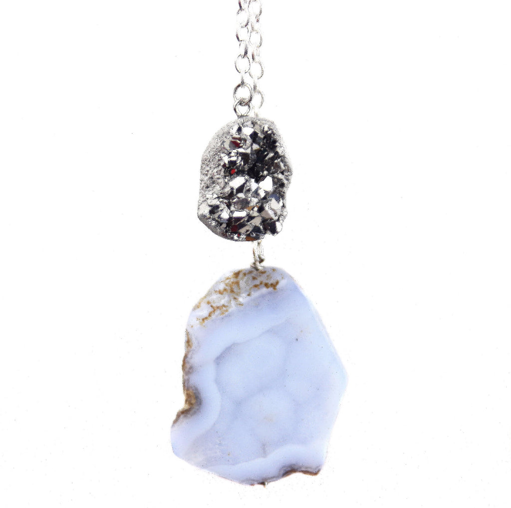 Druzy Stone Lariat