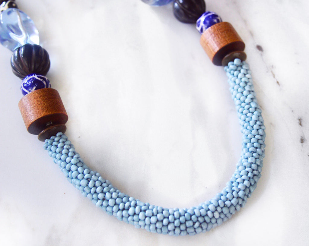 Oksana Tribal Necklace - SKY [LIMITED]